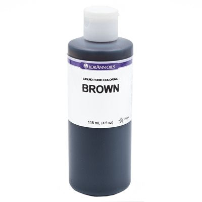 Brown Liquid Food Color - Liquid Food Coloring - 4 oz - 1 Gallon-0