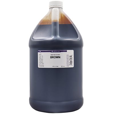 Brown Liquid Food Color - Liquid Food Coloring - 4 oz - 1 Gallon-2