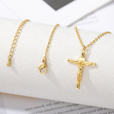 Stainless Steel Chain Cross Necklace - Puritific