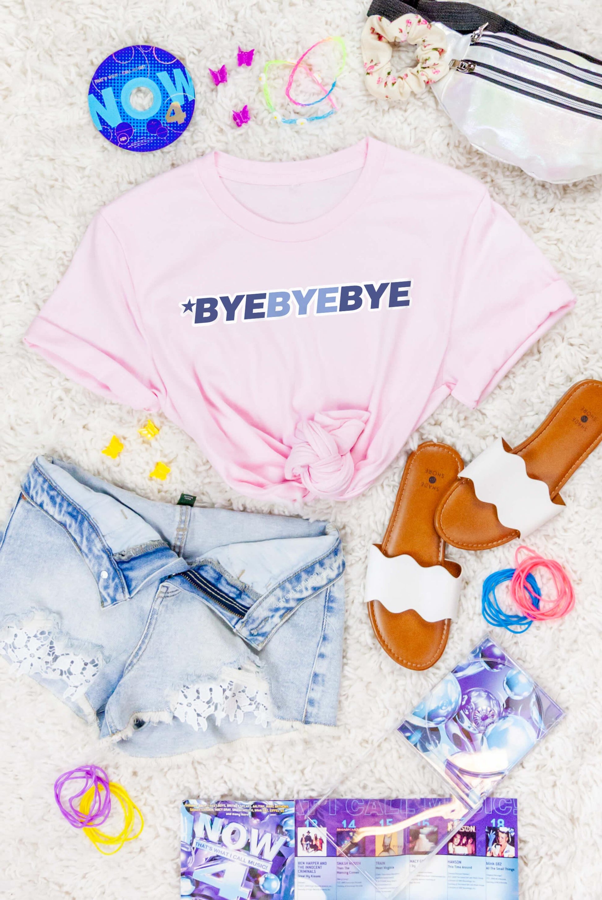 ByeByeBye Tee Shirts -Lots of Color Options - For Your Ultimate Boy Band 90s Party! - Puritific