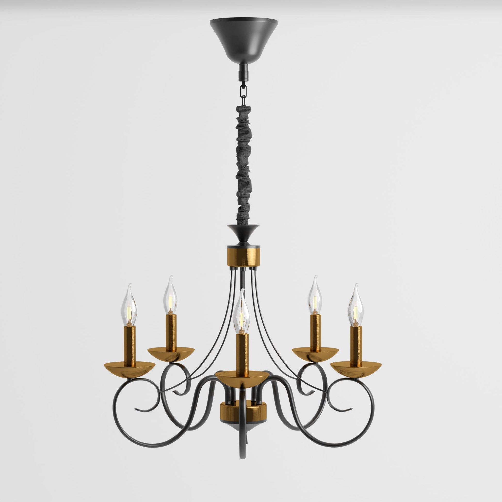 5/3 Arm Candle Light with Adjustable chain Traditional Design Ceiling Pendant light~4997-6