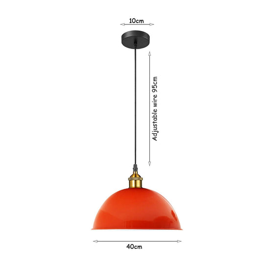 Retro Orange Ceiling Wall Lamp Shade Pendant Light~4966-0