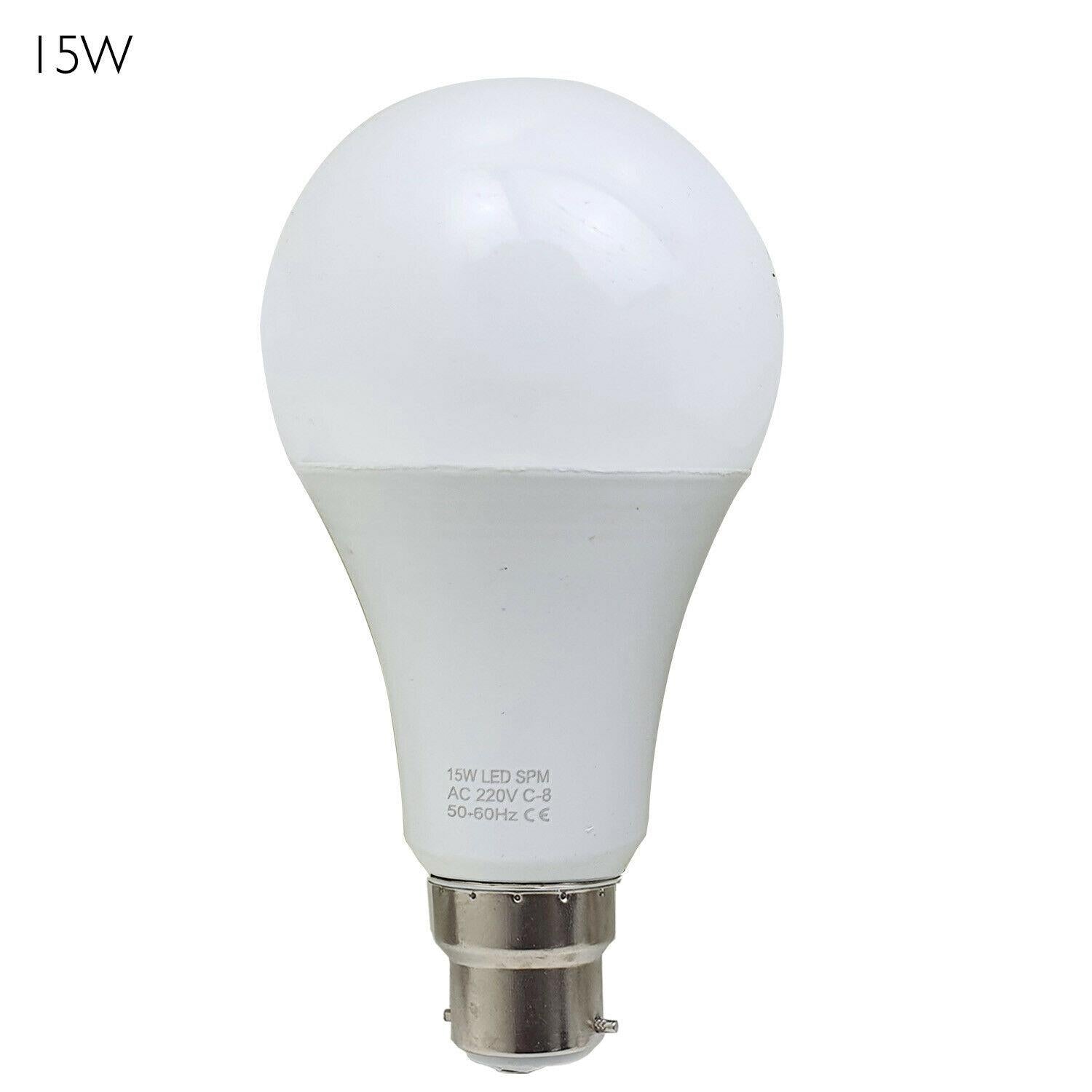 3 X LED Lamp 3W-25W B22 GLS Light Bulbs Cool White A+ Lighting~5339-6