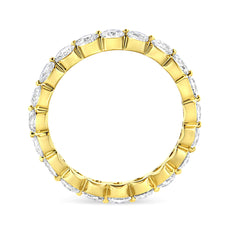 14K Yellow Gold 2.0 Cttw 2 Prong Set Diamond Eternity Band Ring (SI1-SI2 Clarity, I-J Color) - Puritific