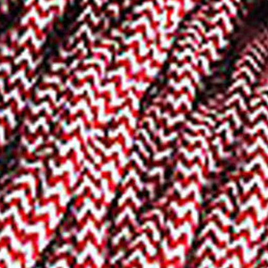 10m 3 Core Twisted Electric Cable Covered Red And White Color Fabric 0.75mm~4850-0