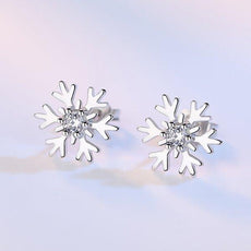 Christmas Snowflake Stud Earrings - Puritific