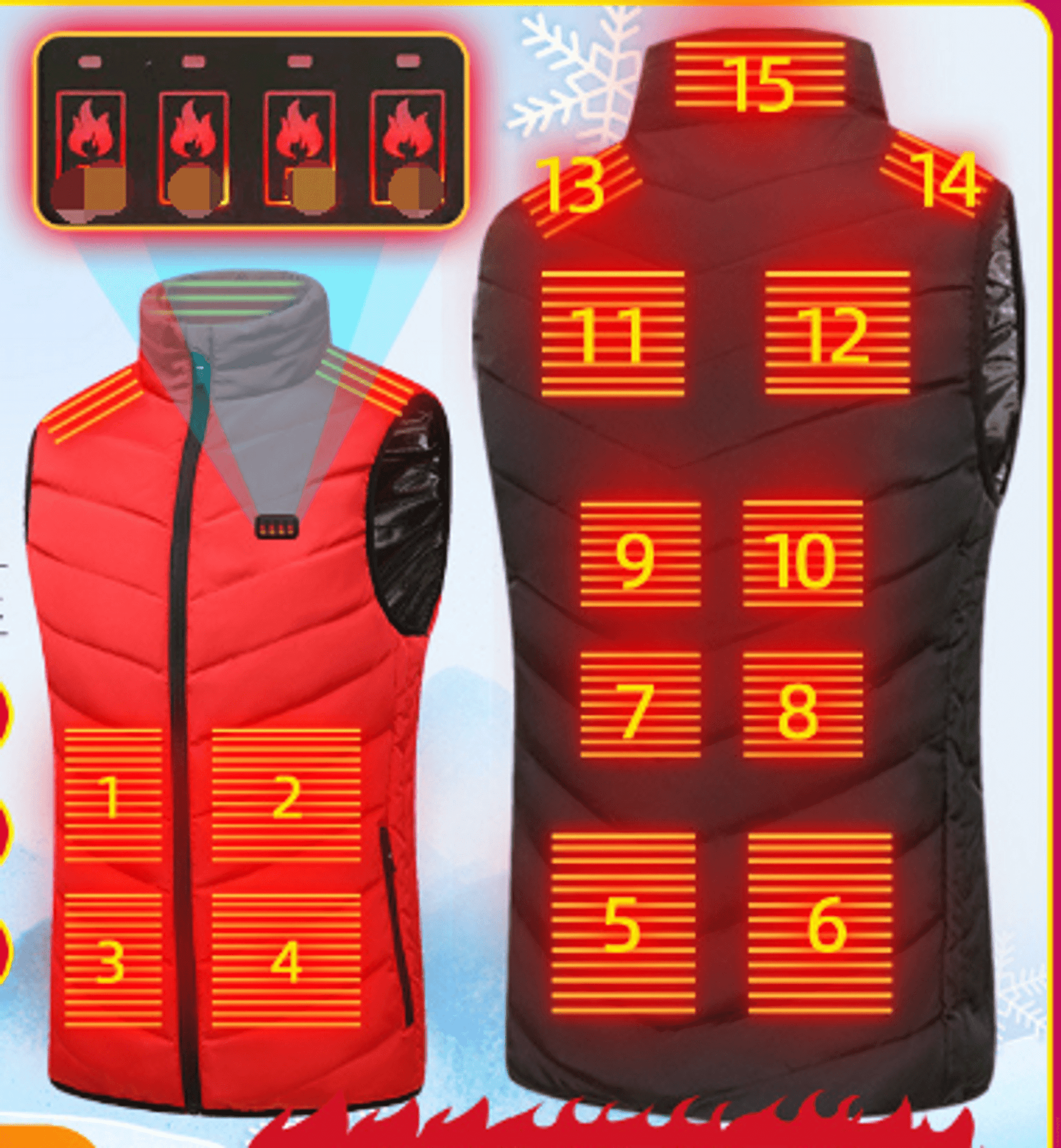 Camouflage Heating Vest - Puritific