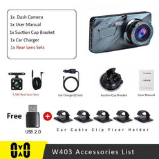 CAR DVR Dash Cam for Car Dual Black Box Vehicle Video Recorder Dash Camera - Puritific