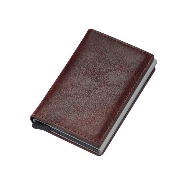 Card Holder Wallet Anti-theft Brush Design - Puritific