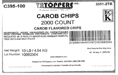 Carob Chips  Candy Toppings | TR Toppers C395-100 | Premium Dessert Toppings, Mix-Ins and Inclusions | Canadian Distribution-3