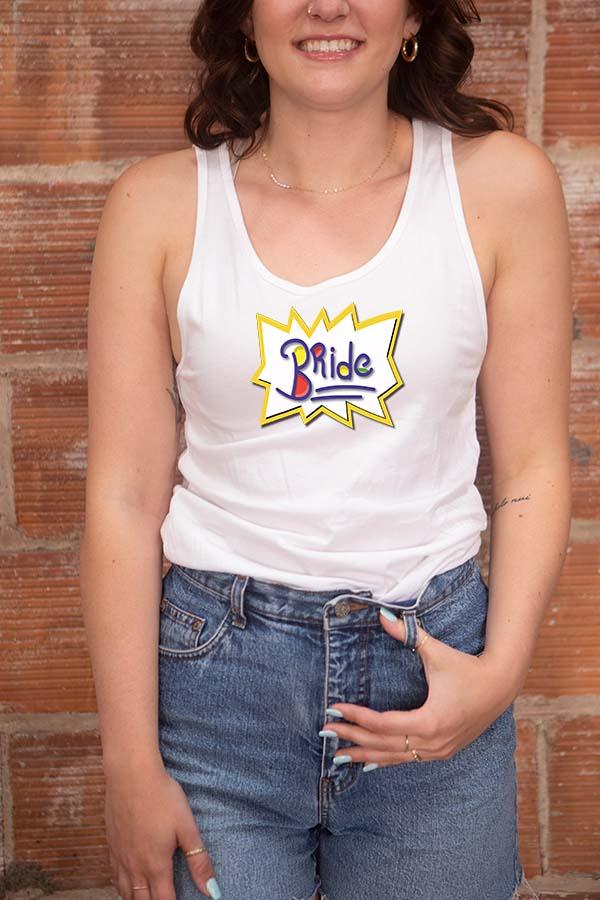 Cartoon Bride & Babe Tanks - For Your Ultimate 90s Bachelorette Party! - Puritific