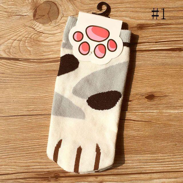 Cartoon Cute Cats Paw Socks - Puritific