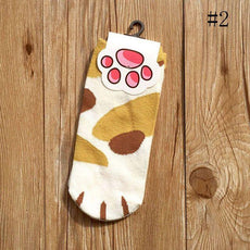 Cartoon Cute Cats Paw Socks - Puritific