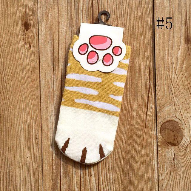 Cartoon Cute Cats Paw Socks - Puritific