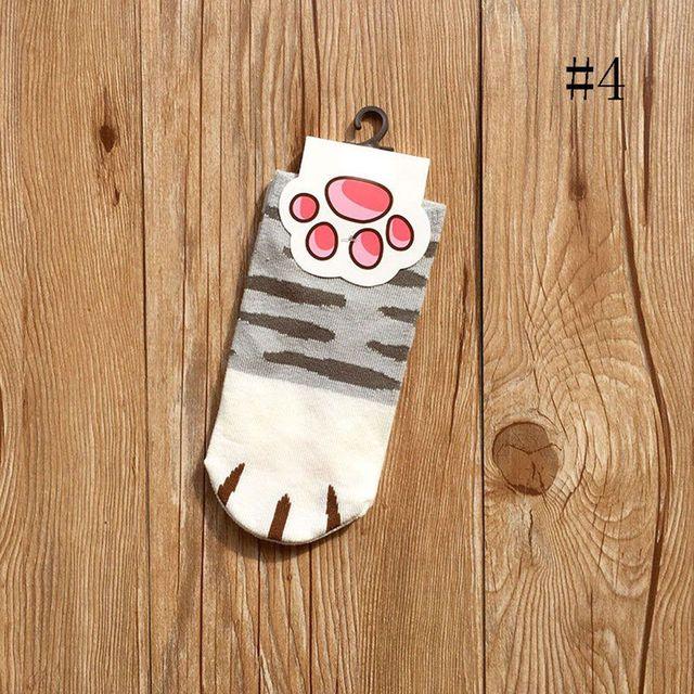 Cartoon Cute Cats Paw Socks - Puritific