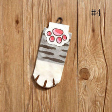 Cartoon Cute Cats Paw Socks - Puritific