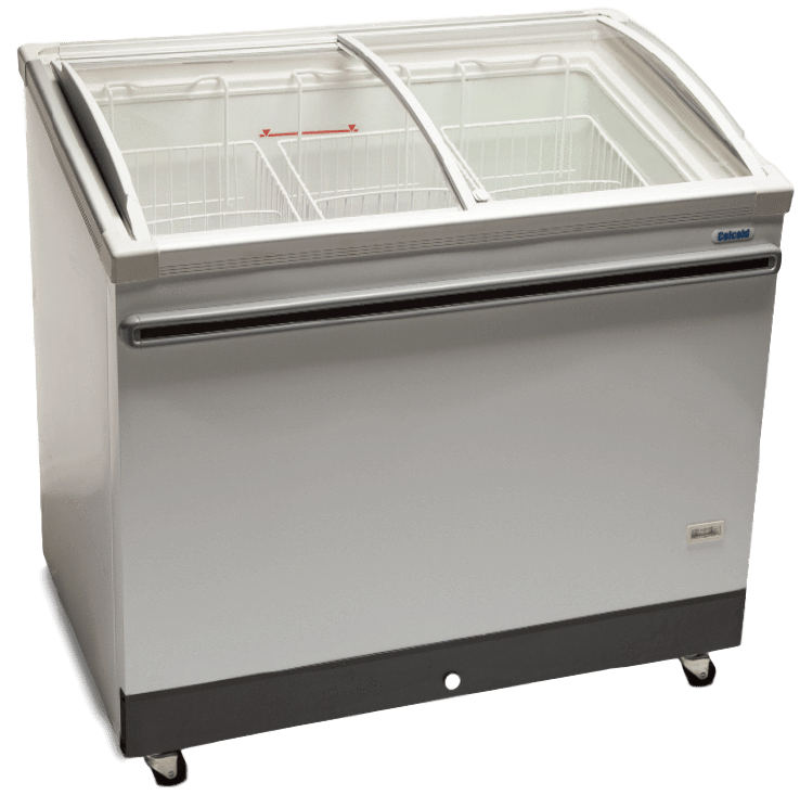 Celcold CATF71 - 70" Angle-Top Ice Cream Display Freezer - 18 Cu. Ft.-0