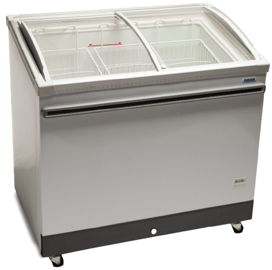 Celcold CATF71 - 70" Angle-Top Ice Cream Display Freezer - 18 Cu. Ft.-0