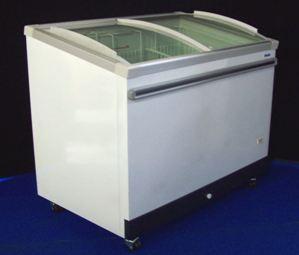 Celcold CATF71 - 70" Angle-Top Ice Cream Display Freezer - 18 Cu. Ft.-1