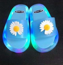 Children‘s Cartoon Animals Prints Lighted Slippers - Puritific