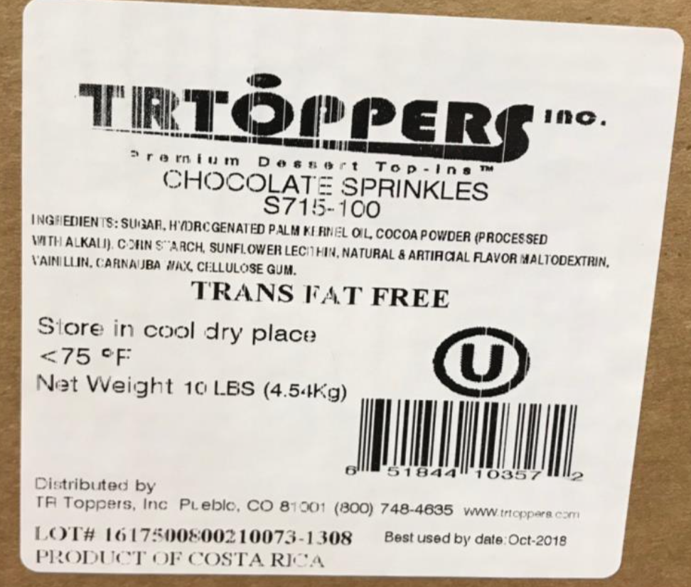 Chocolate Sprinkles  Candy Toppings | TR Toppers S715-100 | Premium Dessert Toppings, Mix-Ins and Inclusions | Canadian Distribution-3