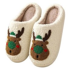 Christmas Couples Cotton Slippers - Puritific