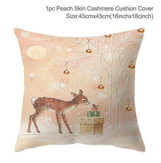 Christmas Elk Tree Cushion Cover - Puritific