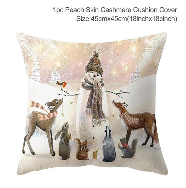 Christmas Elk Tree Cushion Cover - Puritific