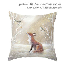 Christmas Elk Tree Cushion Cover - Puritific