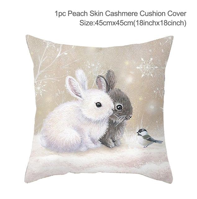 Christmas Elk Tree Cushion Cover - Puritific