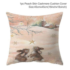 Christmas Elk Tree Cushion Cover - Puritific