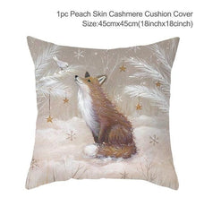 Christmas Elk Tree Cushion Cover - Puritific