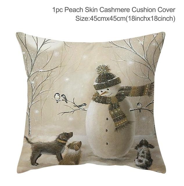 Christmas Elk Tree Cushion Cover - Puritific