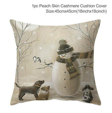 Christmas Elk Tree Cushion Cover - Puritific