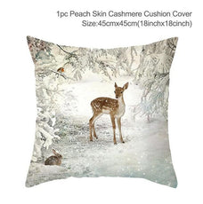 Christmas Elk Tree Cushion Cover - Puritific