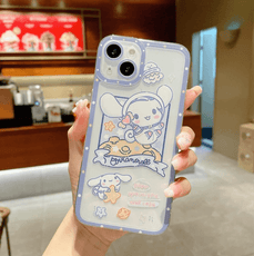 Cinnamoroll Sanrio With Quicksand Stand Phone Case - Puritific