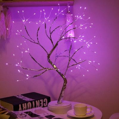 Copper Wire Christmas Tree LED Lamp - Puritific