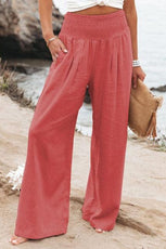 Cotton Linen Pockets Long Trousers - Puritific