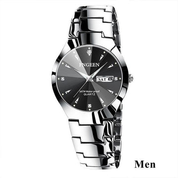 Men Silver Black