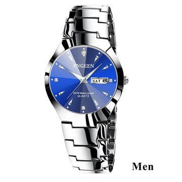 Men Silver Blue