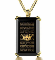 Crown the King of Your Heart Necklace Over 100 Languages I Love You Pendant - Puritific