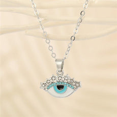 Crystal Turkish Evil Eye Necklace - Puritific