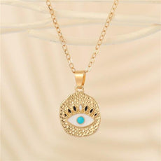 Crystal Turkish Evil Eye Necklace - Puritific