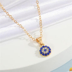 Crystal Turkish Evil Eye Necklace - Puritific