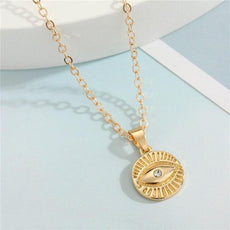 Crystal Turkish Evil Eye Necklace - Puritific