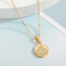 Crystal Turkish Evil Eye Necklace - Puritific