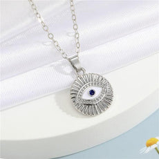 Crystal Turkish Evil Eye Necklace - Puritific