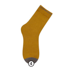 Cuff Color Quarter Socks-2