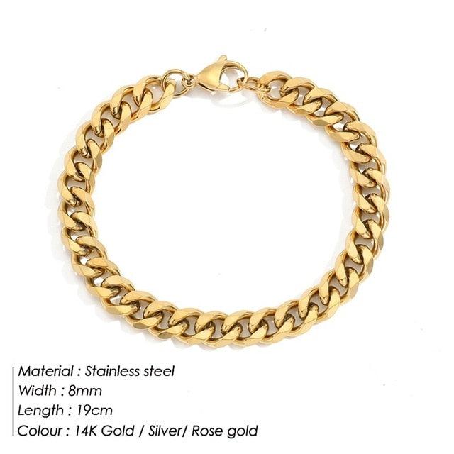 Curb Chain Stainless Steel Bracelet - Puritific