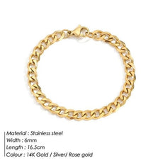 Curb Chain Stainless Steel Bracelet - Puritific